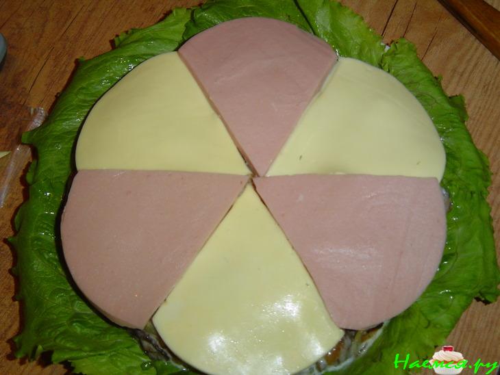 Салат с креветками и шампиньонами "Золотая рыбка" Салат с креветками и шампиньонами "Золотая рыбка"