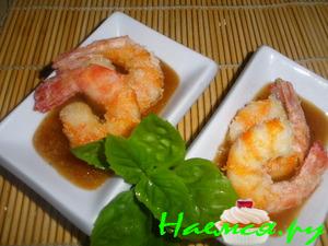 Креветки по-китайски с медом Креветки по-китайски с медом