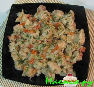 Свининка тушенная с овощами