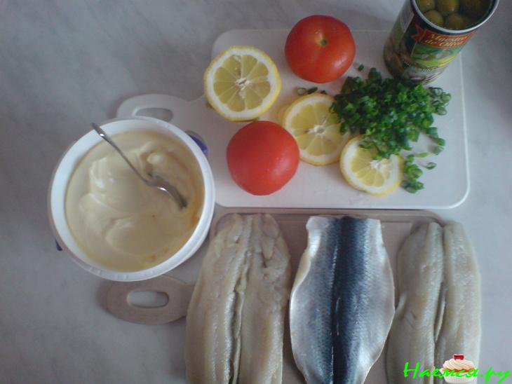 Минтайно-селедочный обед