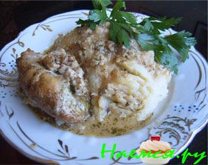 Курица с сыром Горгонзола