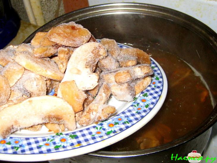 Суп из грибов ассорти из запасов