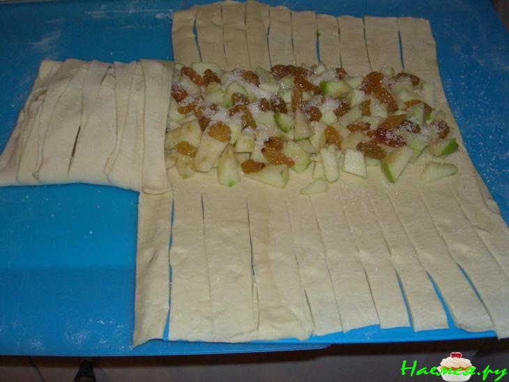 Слоёный яблочный пирог