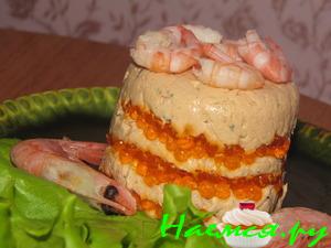 Тимбал из сёмги с икрой Тимбал из сёмги с икрой