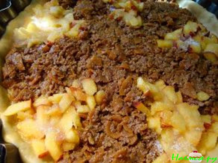 Пирог из дрожжевого теста (по-моему,слоеного, новый вариант)