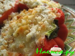 Перчики с опятами и брынзой