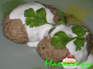 Биточки паровые из телятины