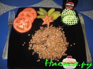 Гречка с грибами