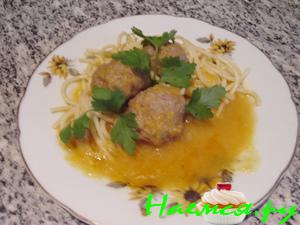 Фрикадельки в луковом соусе Фрикадельки в луковом соусе