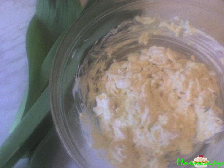 Роллики с еврейским салатом и ветчиной Роллики с еврейским салатом и ветчиной