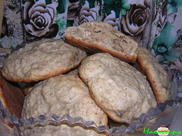 Бананово-овсяное печенье