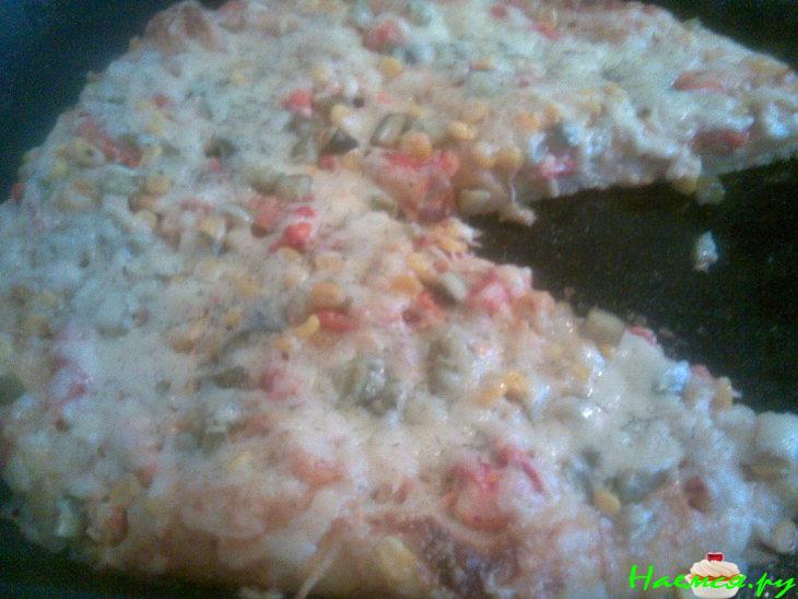 Пицца с крабами