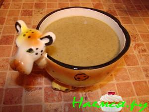 Суп-пюре из шампиньонов