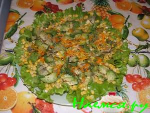 Салат из авокадо с кукурузой