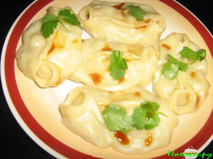 Манты с нежной, рыбной начинкой