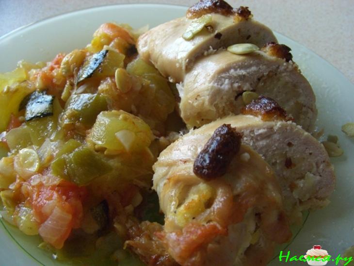 Куриные отбивные с начинкой