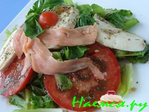 Салат романо с рыбкой