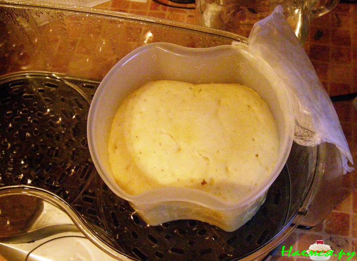 Бисквитный десерт на пару