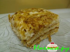 Мильфей с лимонным кремом