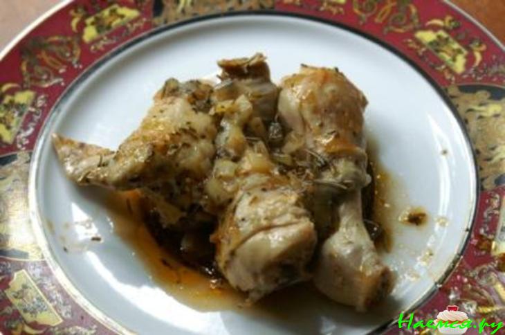 Курица по-провансальски с белым вином