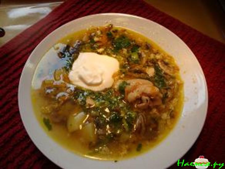 Суп с грибами - "Ум отъешь!"