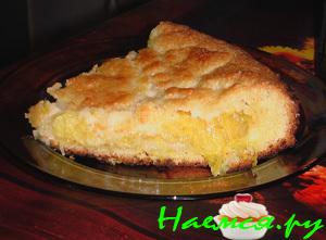 Апельсиновый пирог со сливками