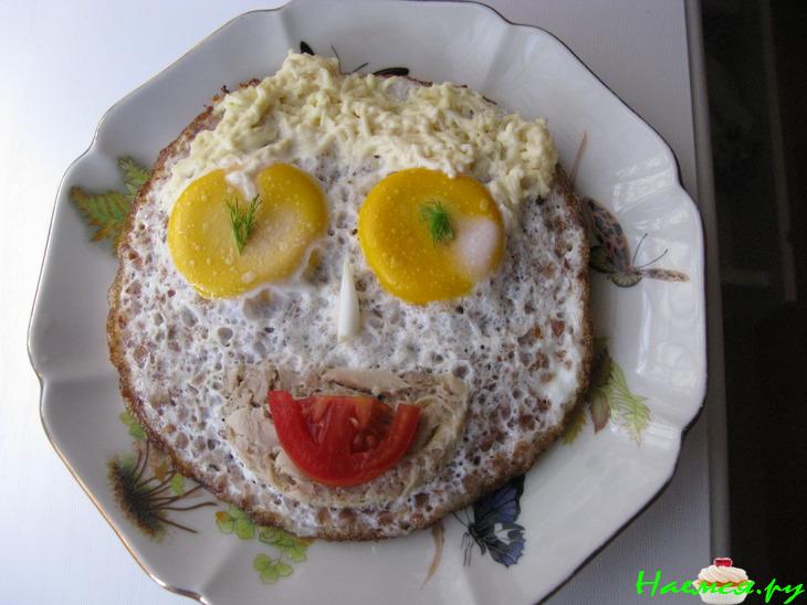 Яичница с гречкой "Чудик" для детей