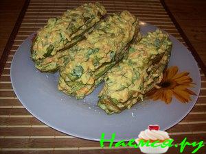 Кабачки слоёные, фаршированные