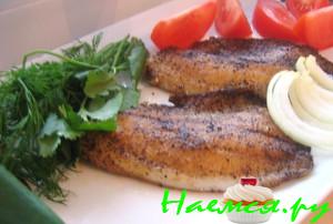 Тилапия с черным чаем