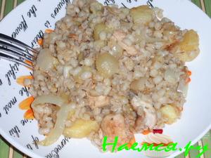 Перловая каша с картошкой