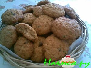 Печенье песочное с овсянкой и миндалём Печенье песочное с овсянкой и миндалём