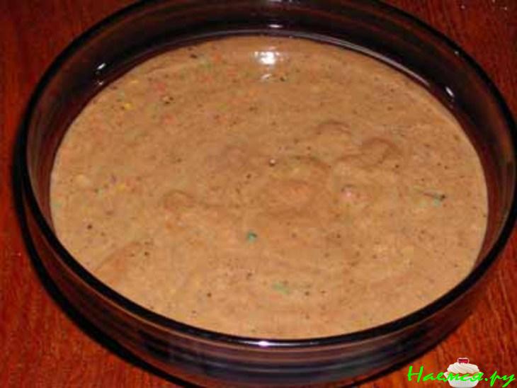 Торт шоколадно-кокосово-бручничный