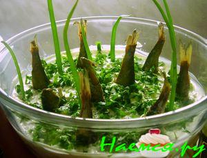 Шпротный салат "Рыбки в пруду"