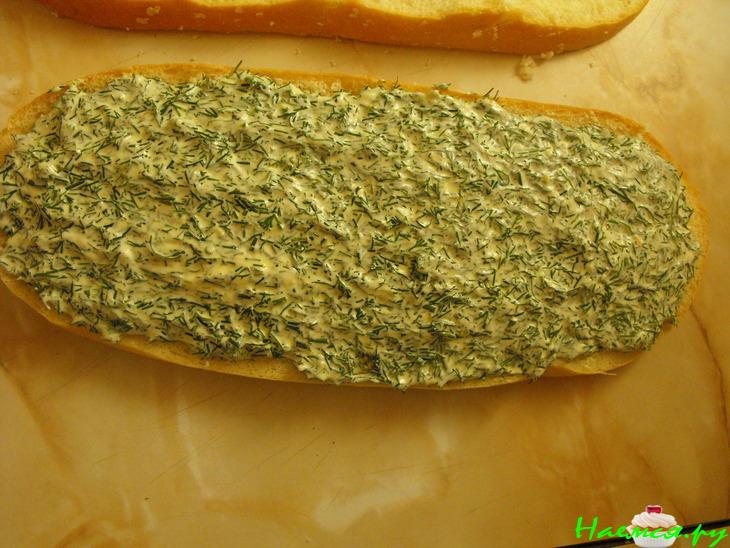 Закуска на багете "Светофор"