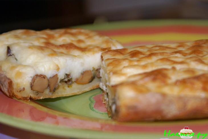 Пирог с грибами и картофелем Пирог с грибами и картофелем