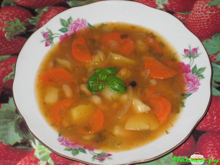 Шурпа с фасолью