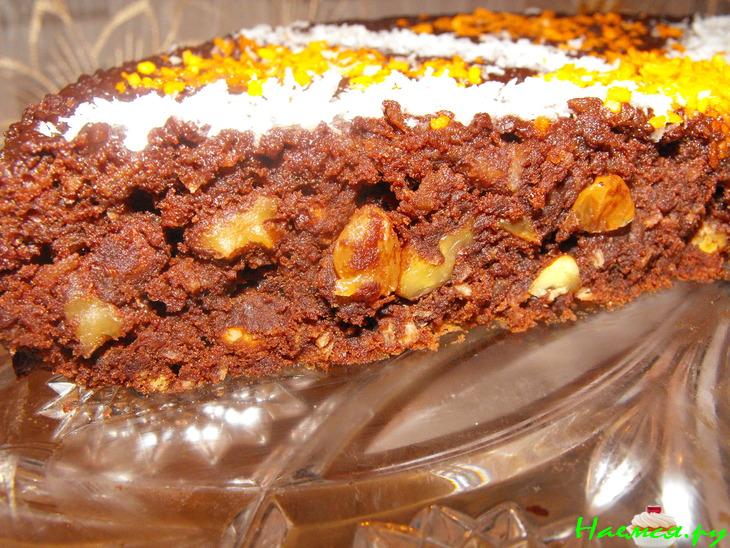 Шоколадно-кокосовый торт (без муки)