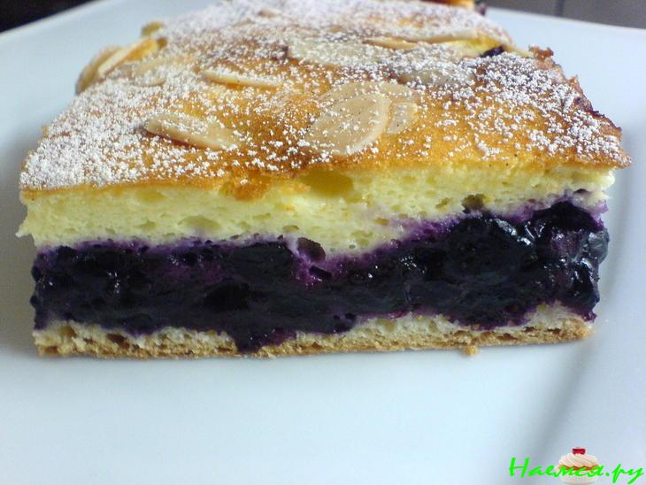 Пирог с черникой и сырной массой Пирог с черникой и сырной массой