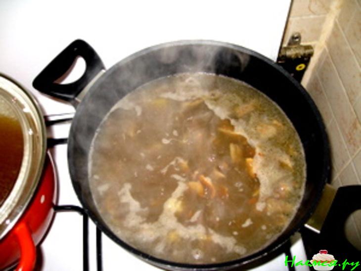 Cуп чечевичный с грибами