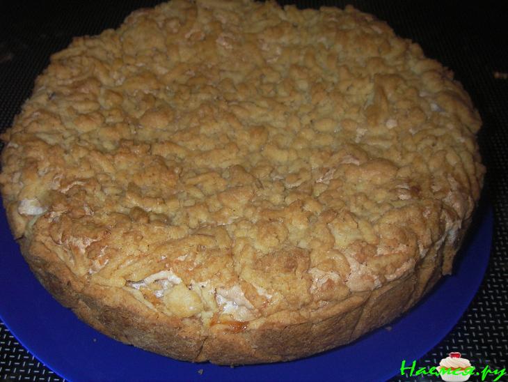 Песочный пирог с яблоками и лаймом