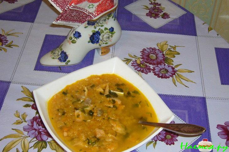 Суп рыбный густой... с чечевицей