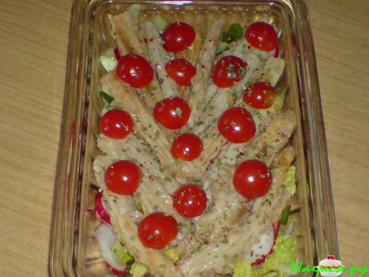 Салат овощной с Бальзамико и ореховым маслом