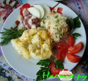 Картофель под майонезом с майораном
