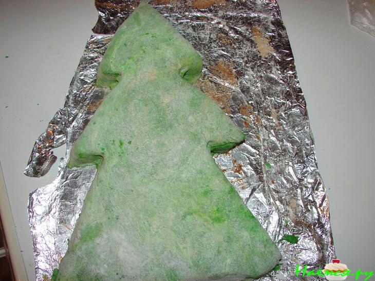 Торт бисквитный 'Новогодний' с маршмелоу 