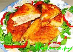 Питы с мясом или сыром в кляре