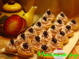 Корзиночки с зефирным кремом