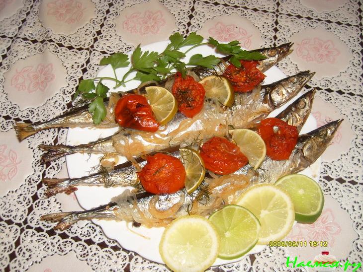 Сайра запеченная в фольге Сайра запеченная в фольге