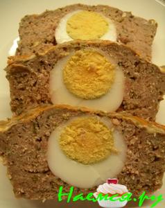 Мясной рулет с яйцом 2