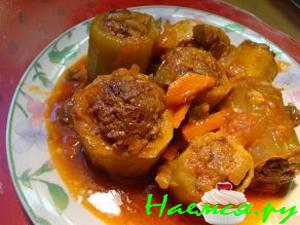 Фаршированные огурчики-кабачки