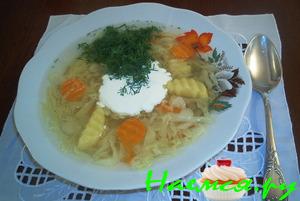 Суп сметанный "Послепраздничный"